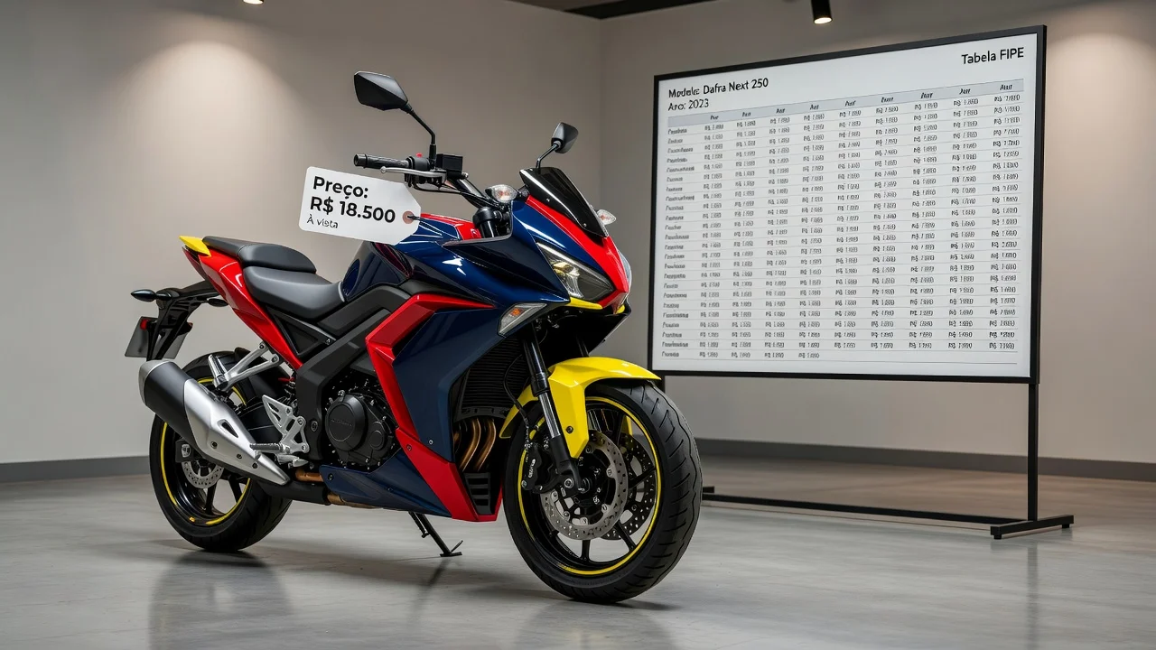 Tabela FIPE Next 250 2026: Preços por Ano e Como Consultar pela Placa