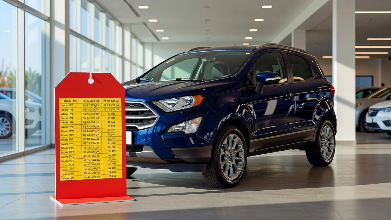 Tabela FIPE EcoSport 2026: Preços por Ano e Como Consultar pela Placa