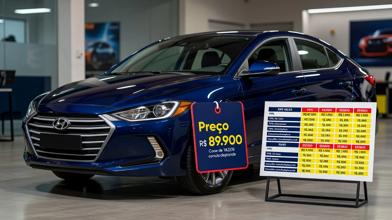 Tabela FIPE Elantra 2026: Preços por Ano e Como Consultar pela Placa