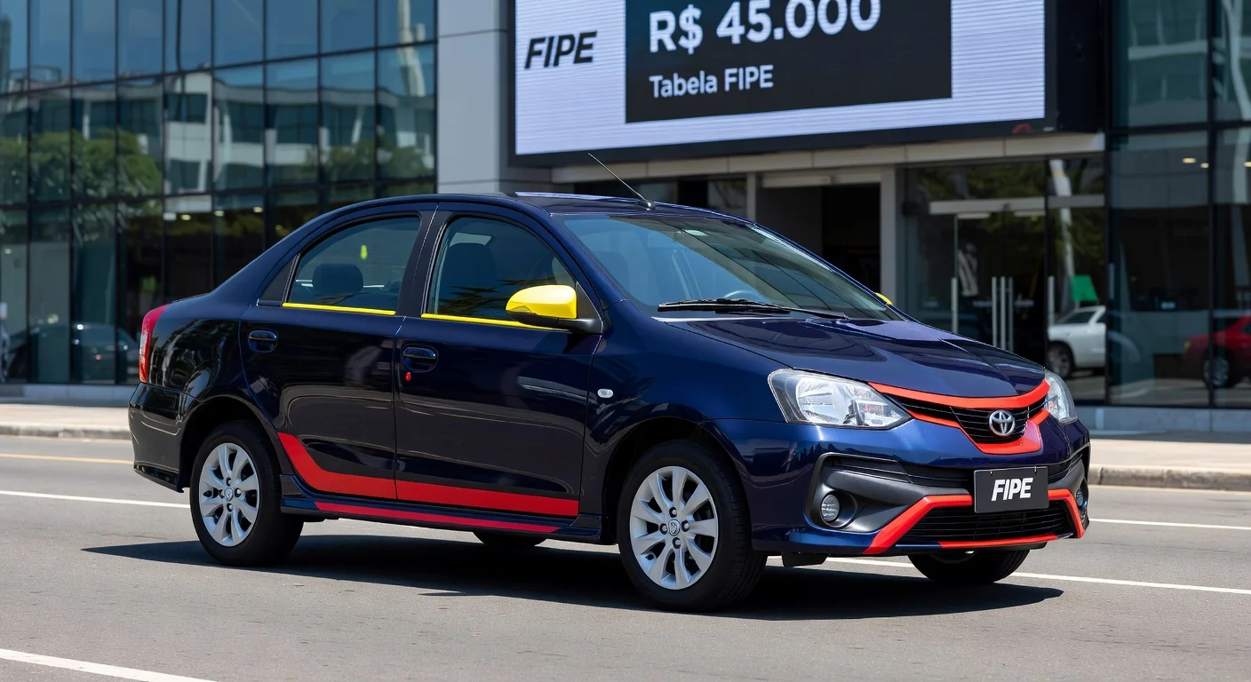 Tabela FIPE Etios (Toyota): Preços 2026 por Ano e Versão