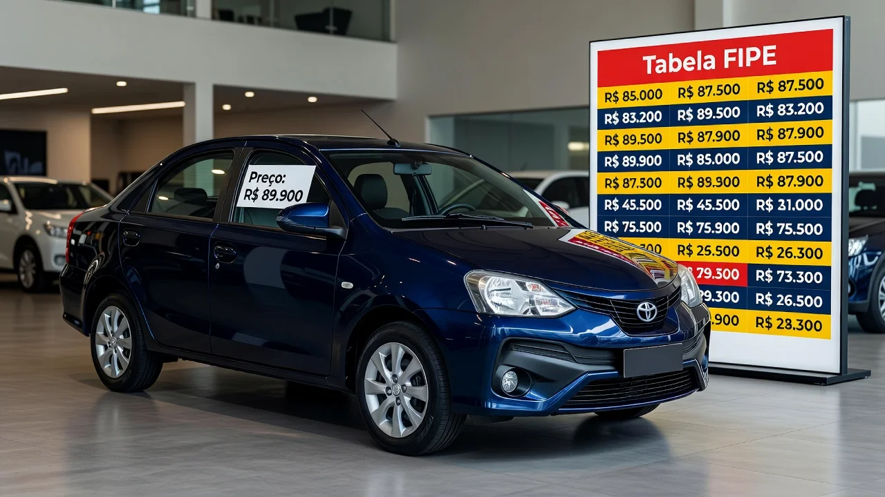 Tabela FIPE Etios 2013: Preço Atualizado e Quanto Vale