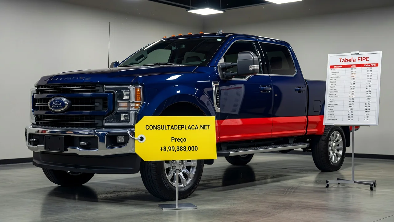 Tabela FIPE F350 2026: Preços por Ano e Como Consultar pela Placa