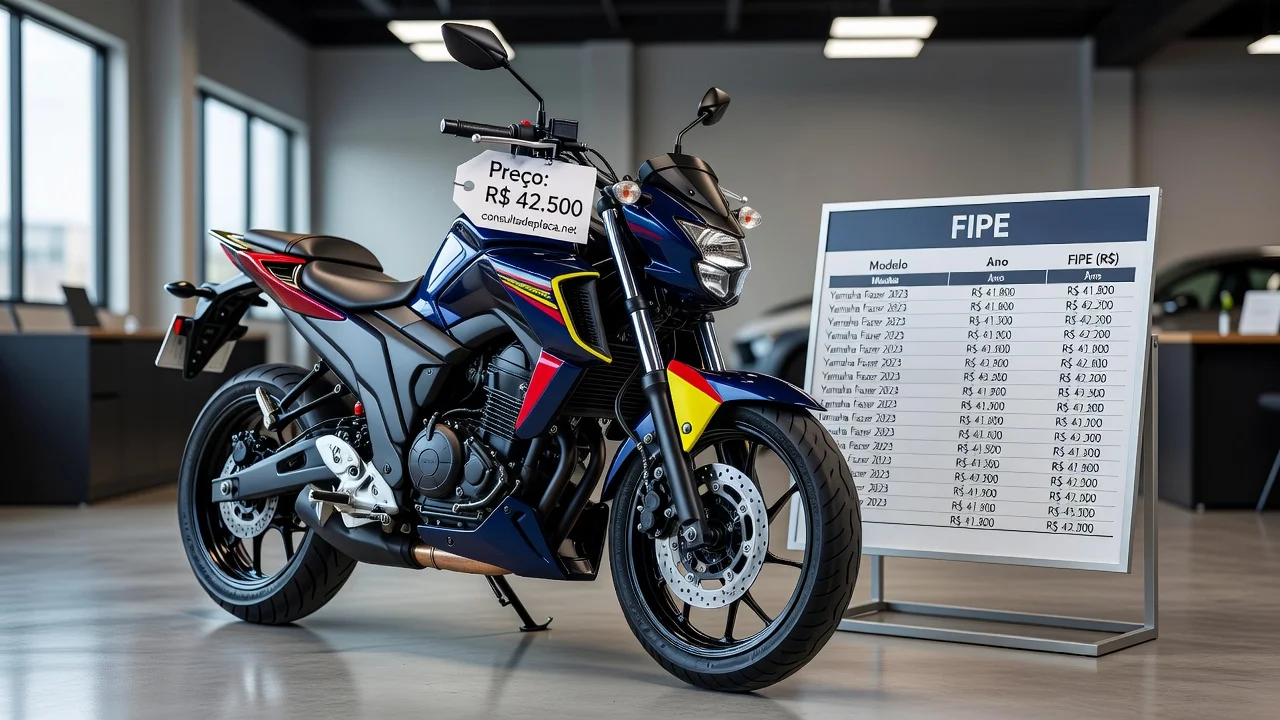 Tabela FIPE Fazer 2008: Preço Atualizado e Quanto Vale
