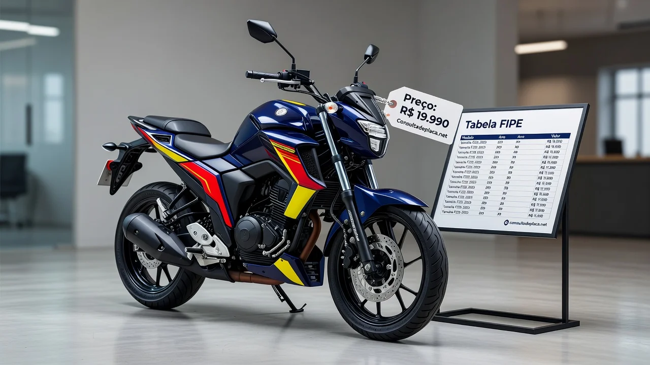 Tabela FIPE Fz25 2026: Preços por Ano e Como Consultar pela Placa