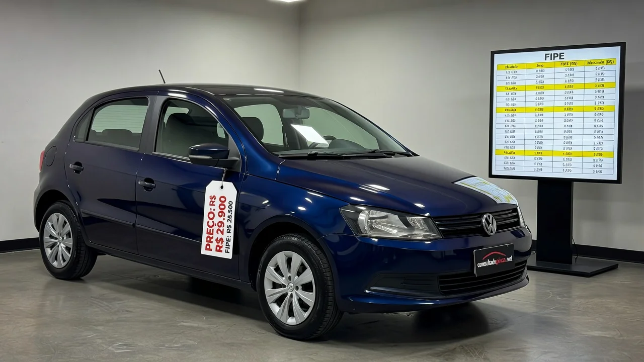 Tabela FIPE gol-g5 2026: Preços por Ano e Como Consultar pela Placa