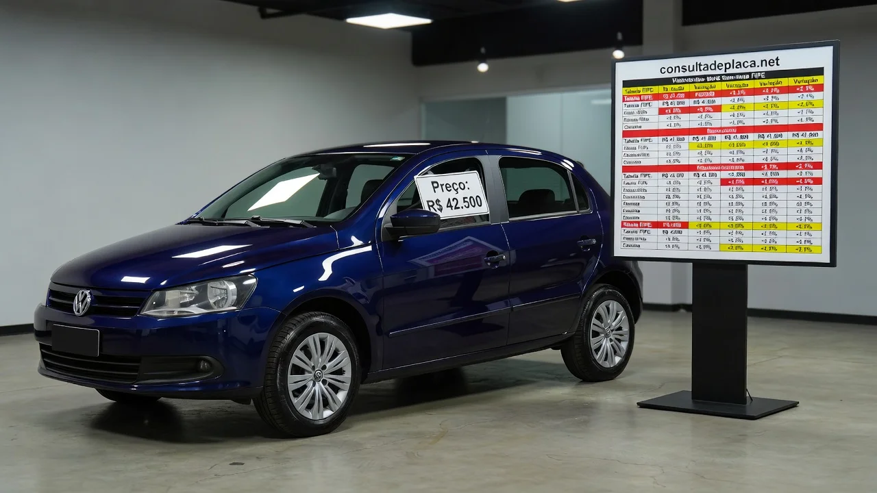 Tabela FIPE gol-g6 2026: Preços por Ano e Como Consultar pela Placa