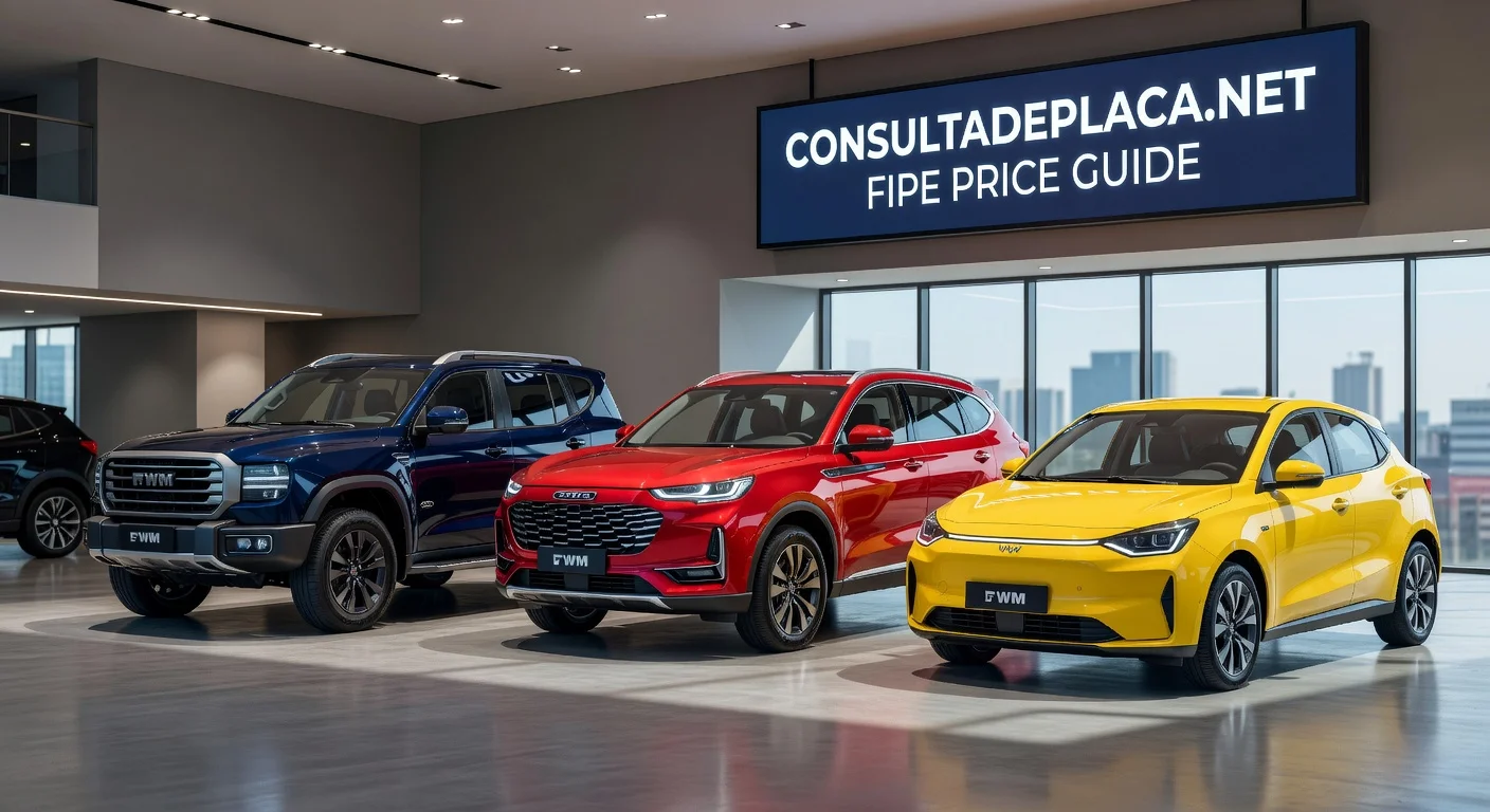 Tabela FIPE GWM (Great Wall Motors) Elétricos e Híbridos: Preços 2026