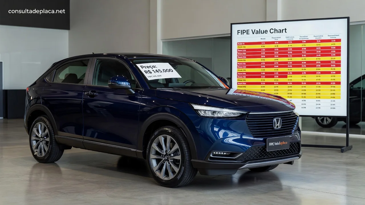 Tabela FIPE HR-V 2026: Preços por Ano e Como Consultar pela Placa