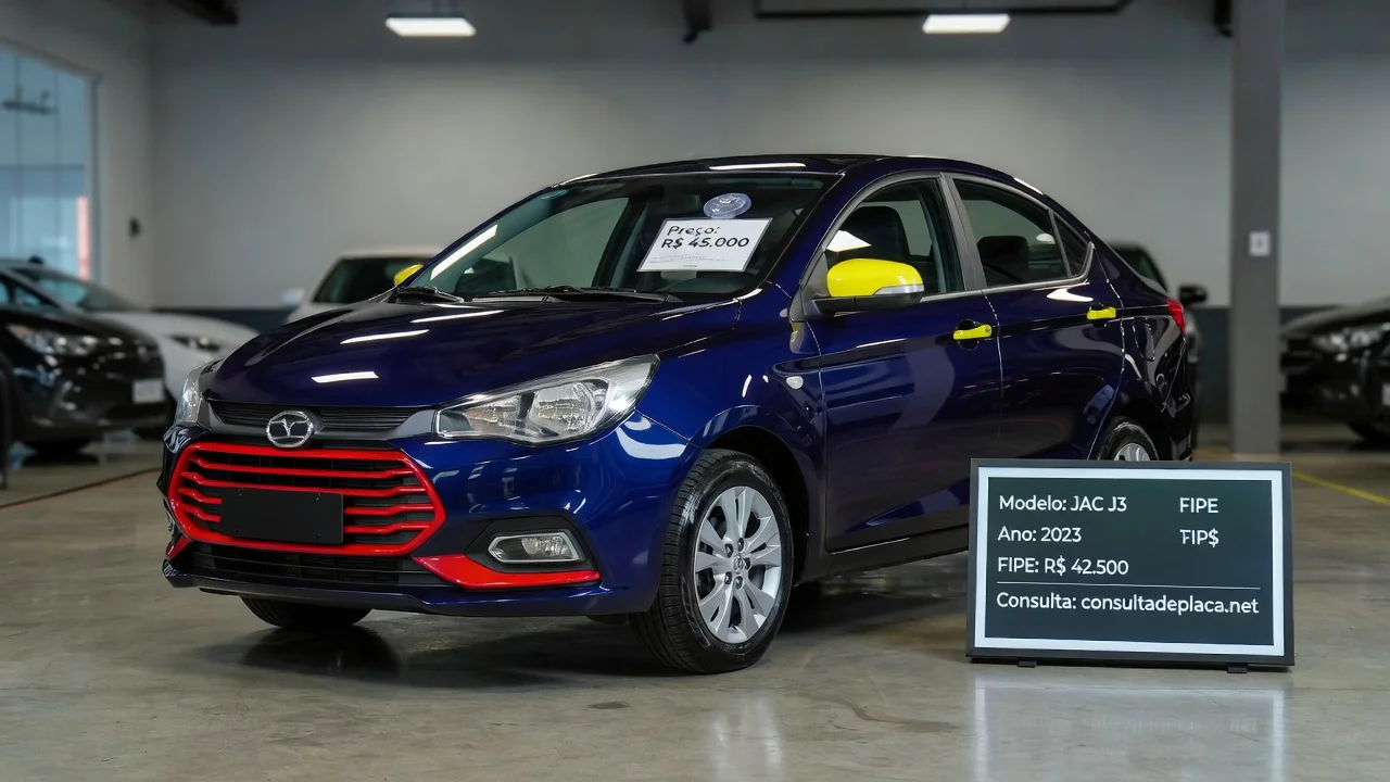 Tabela FIPE J3 2026: Preços por Ano e Como Consultar pela Placa