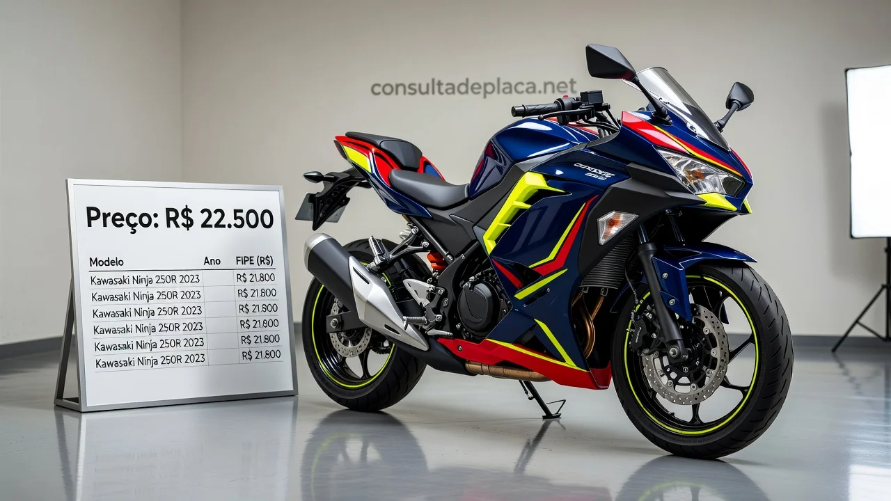 Tabela FIPE Ninja 250R 2026: Preços por Ano e Como Consultar pela Placa