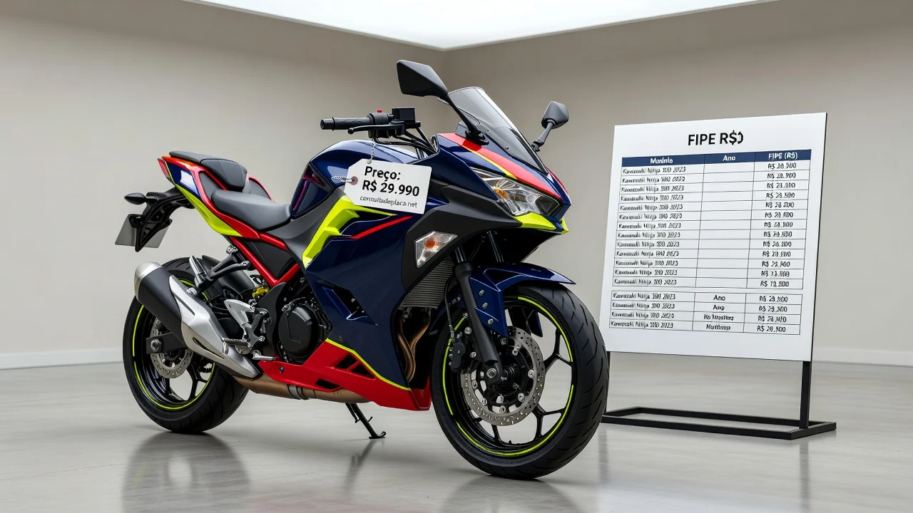 Tabela FIPE Ninja 300 2026: Preços por Ano e Como Consultar pela Placa