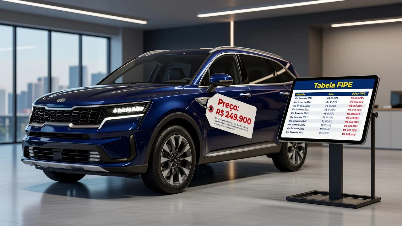 Tabela FIPE Sorento 2026: Preços por Ano e Como Consultar pela Placa