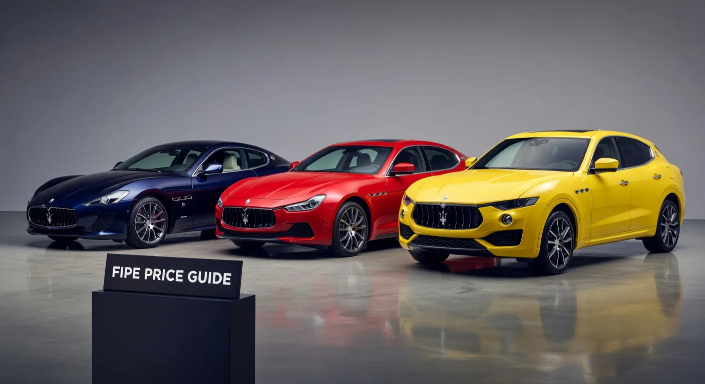Tabela FIPE Maserati Elétricos e Híbridos: Preços 2026