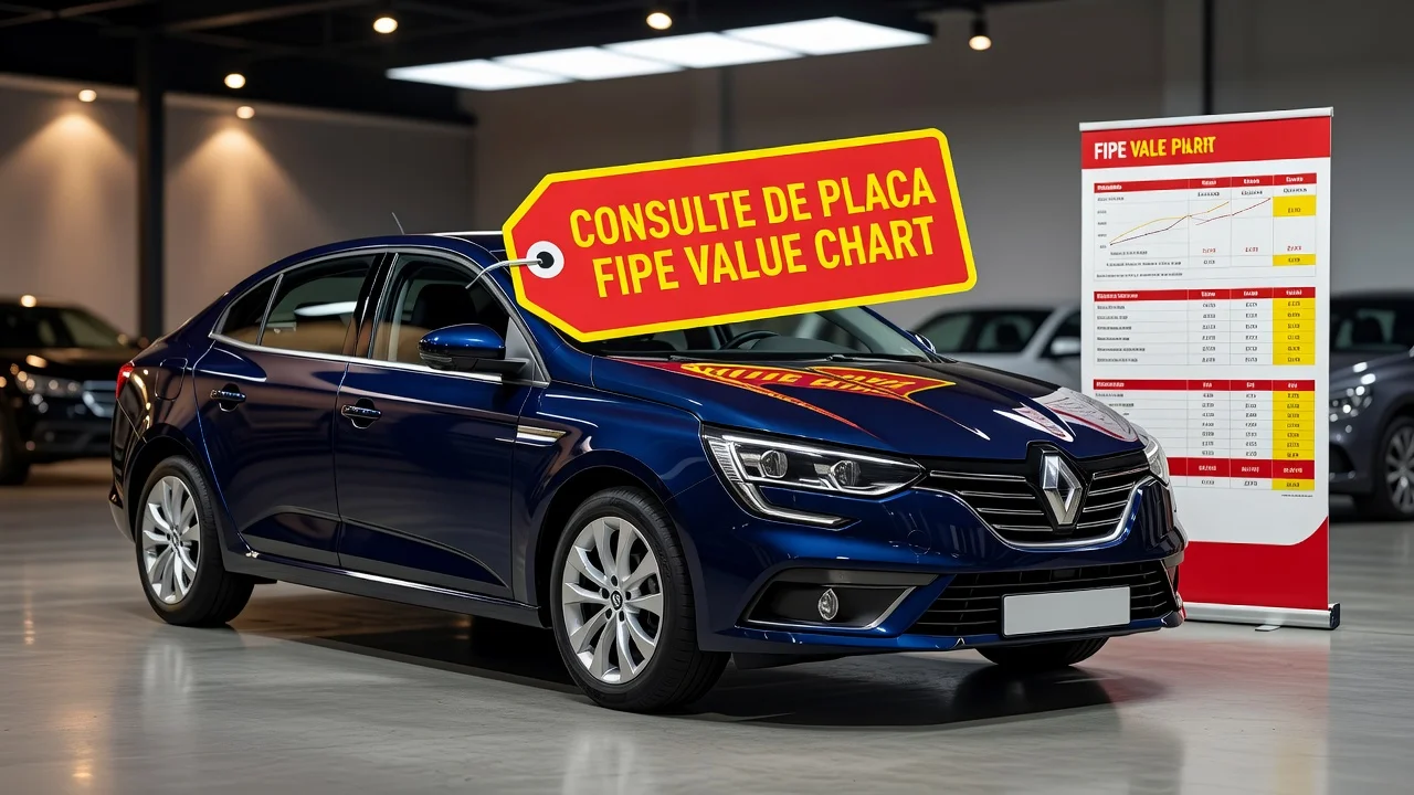 Tabela FIPE Megane 2026: Preços por Ano e Como Consultar pela Placa