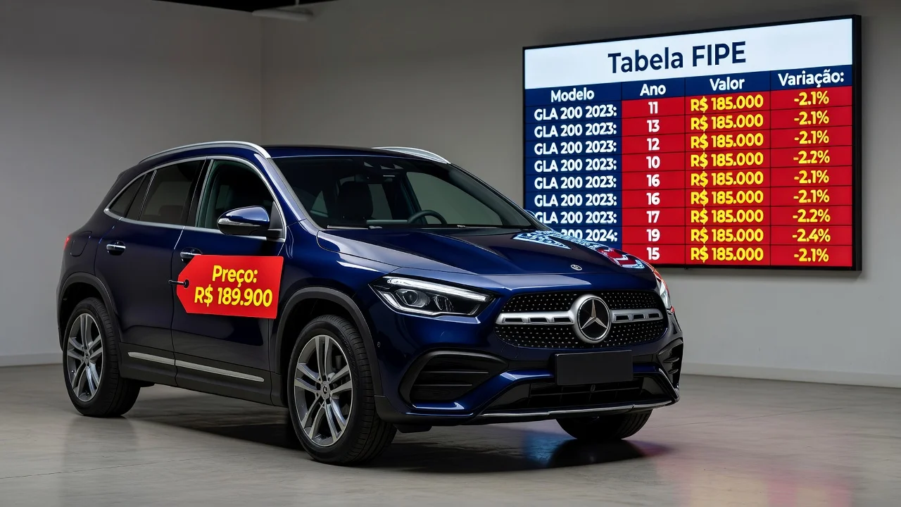 Tabela FIPE GLA 200 2026: Preços por Ano e Como Consultar pela Placa