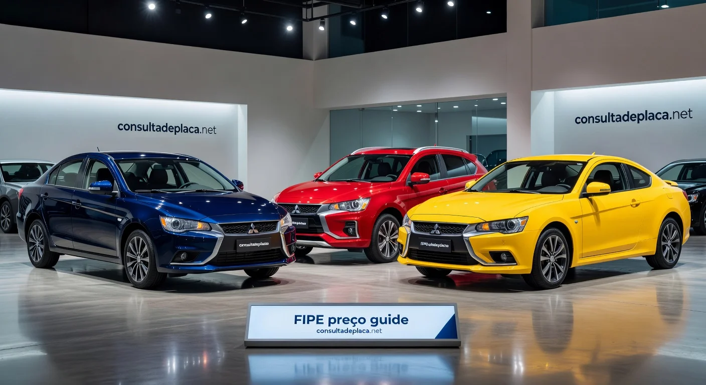Tabela FIPE Mitsubishi: Preços de Todos os Modelos em 2026