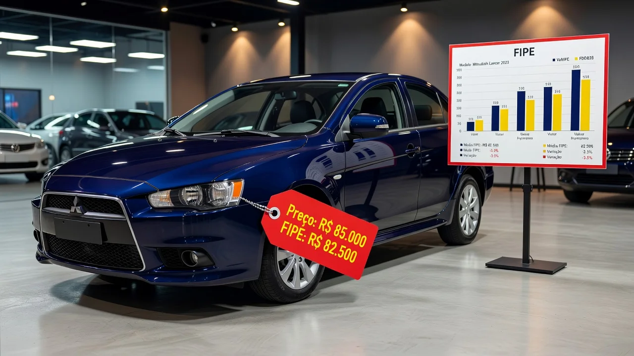 Tabela FIPE Lancer 2026: Preços por Ano e Como Consultar pela Placa