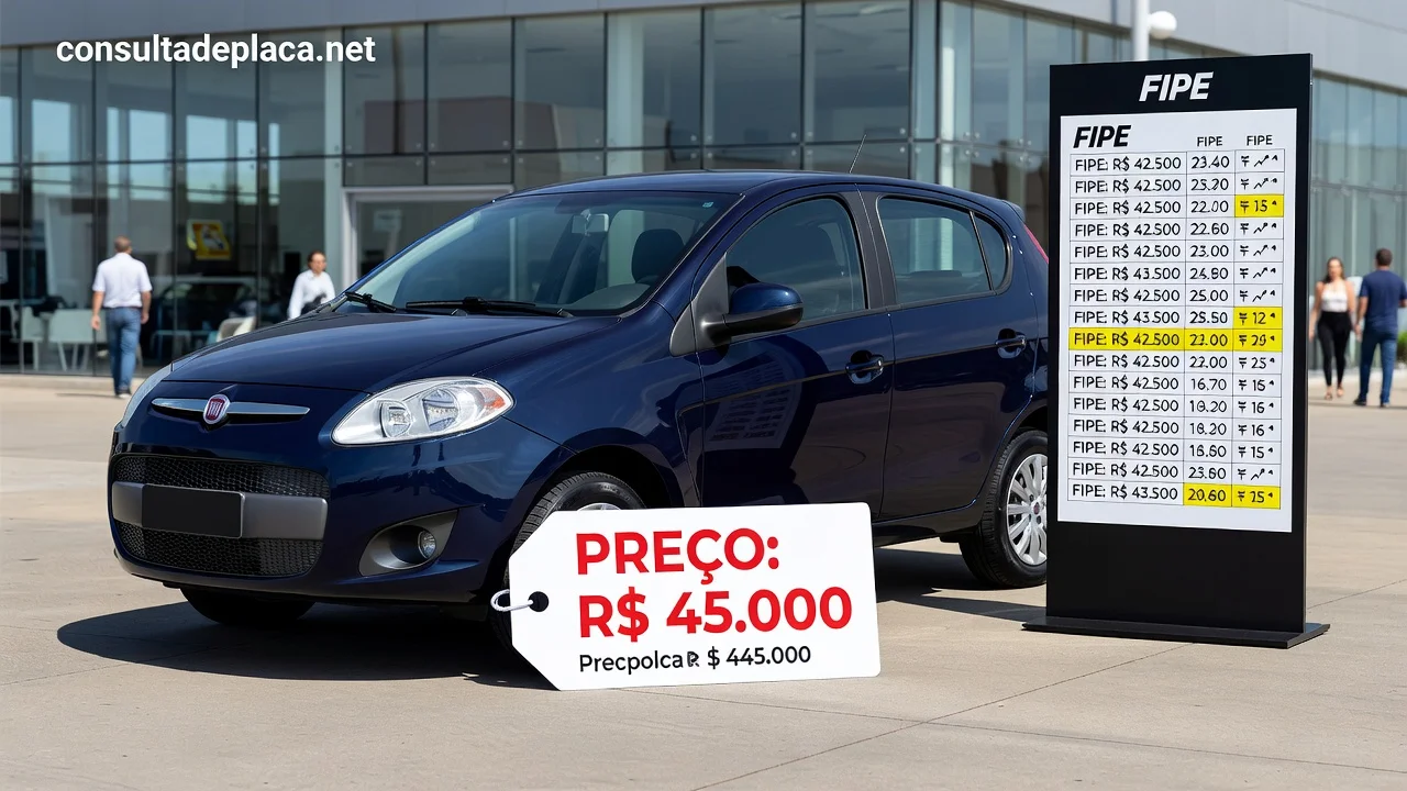 Tabela FIPE palio-economy 2026: Preços por Ano e Como Consultar pela Placa