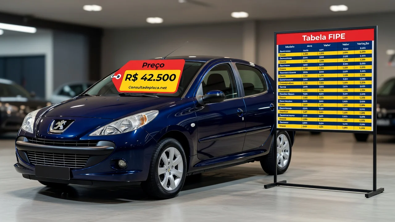 Tabela FIPE 207 2026: Preços por Ano e Como Consultar pela Placa