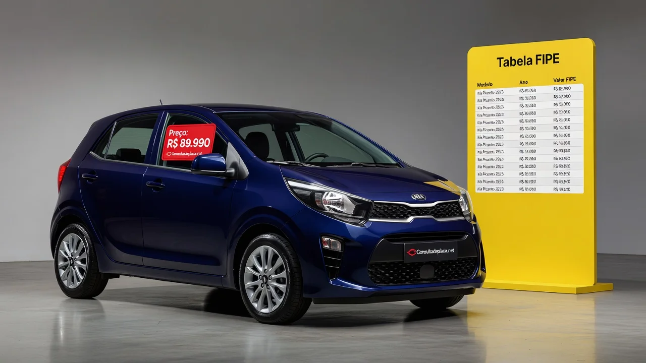 Tabela FIPE Picanto 2026: Preços por Ano e Como Consultar pela Placa