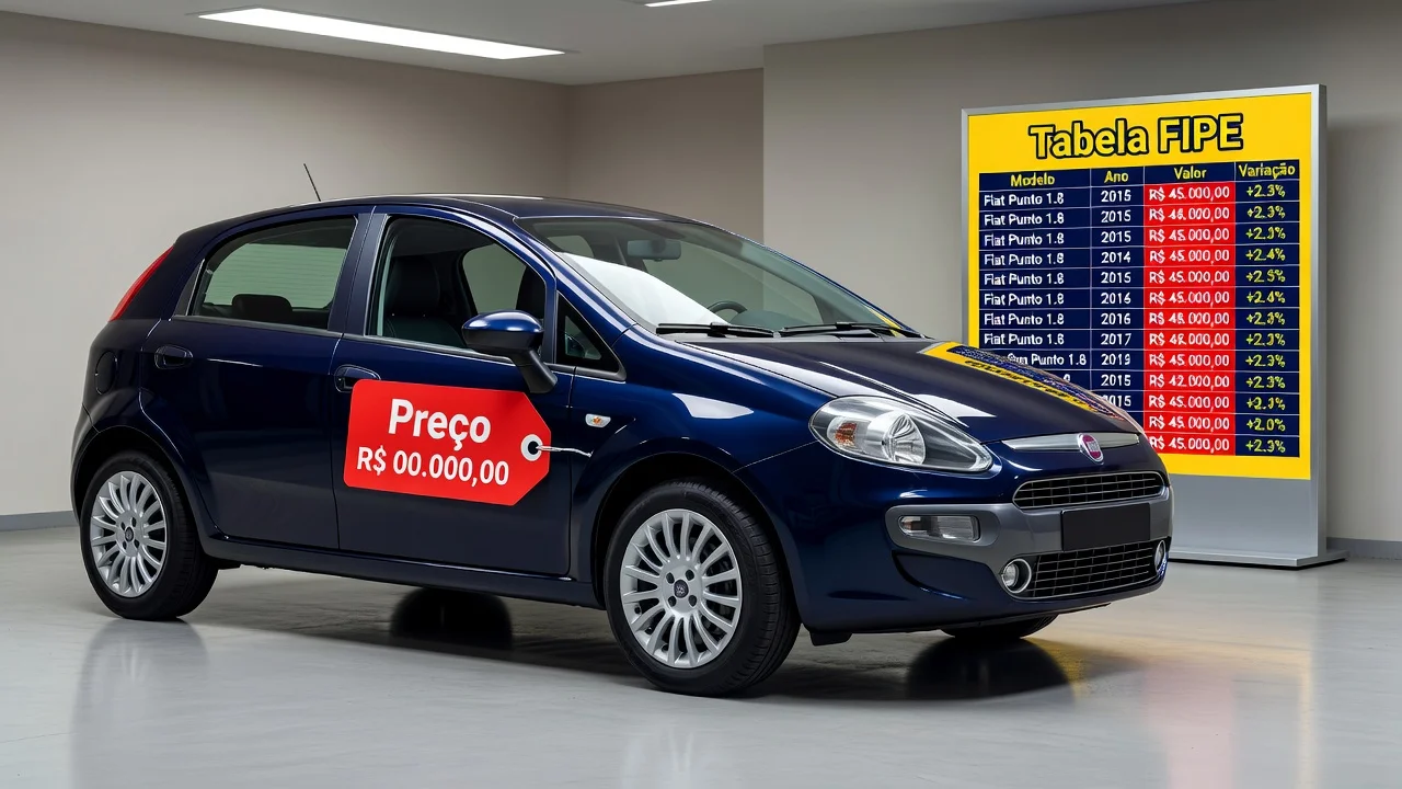 Tabela FIPE Punto 2008: Preço Atualizado e Quanto Vale
