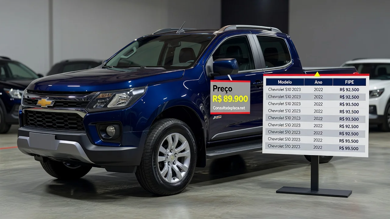 Tabela FIPE S10 2013: Preço Atualizado e Quanto Vale