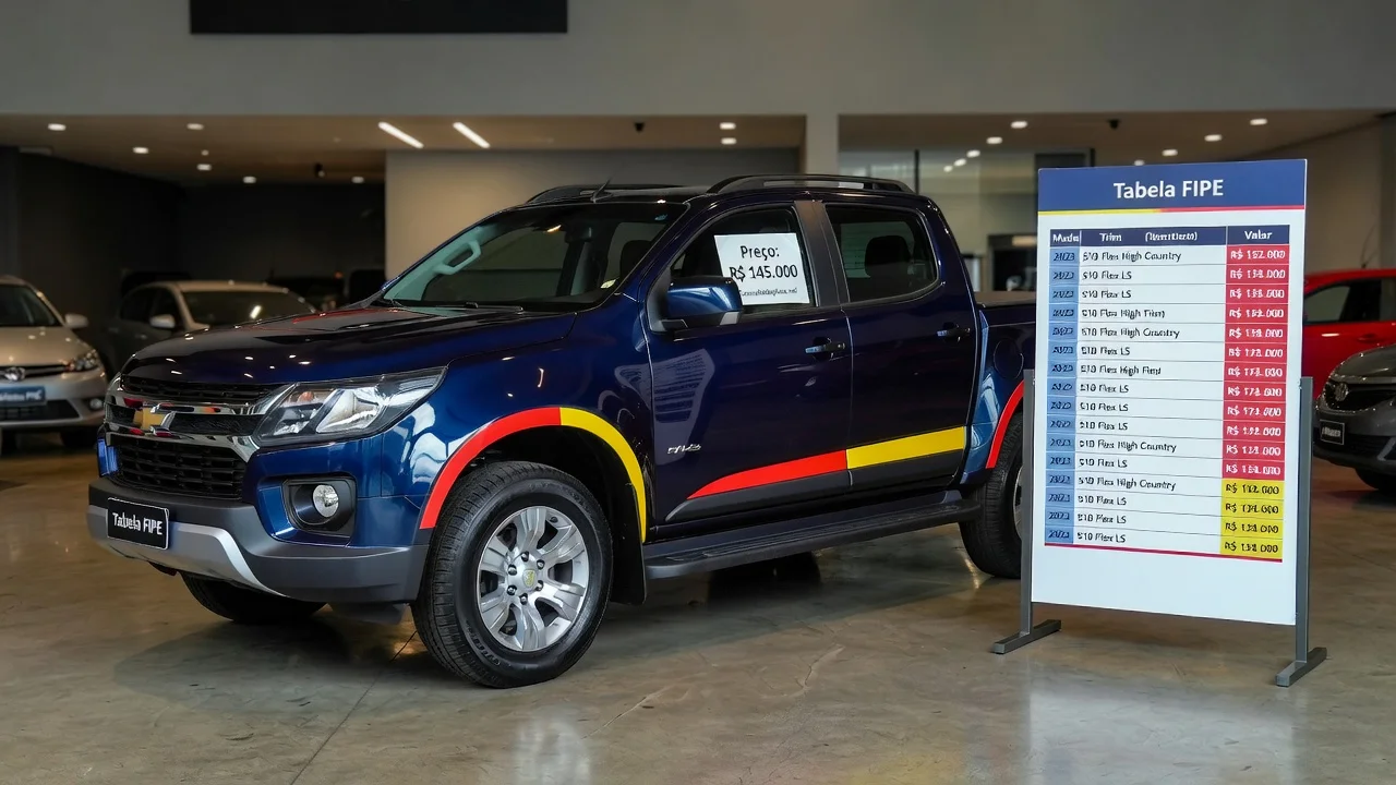 Tabela FIPE s10-flex 2026: Preços por Ano e Como Consultar pela Placa