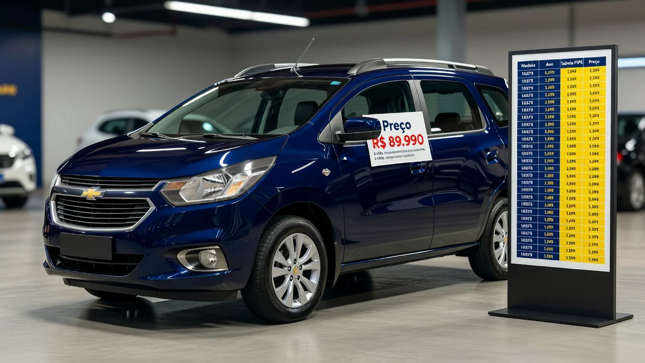 Tabela FIPE Spin 2014: Preço Atualizado e Quanto Vale