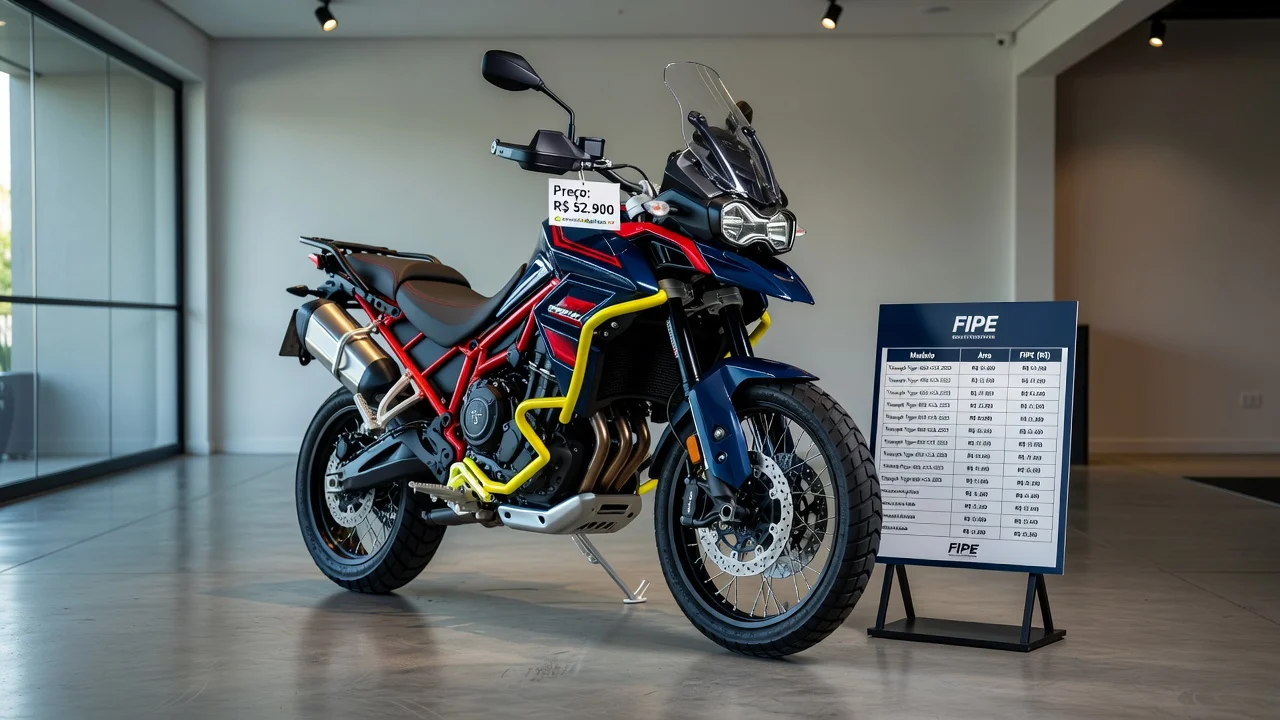 Tabela FIPE Tiger 800 XCA 2026: Preços por Ano e Como Consultar pela Placa