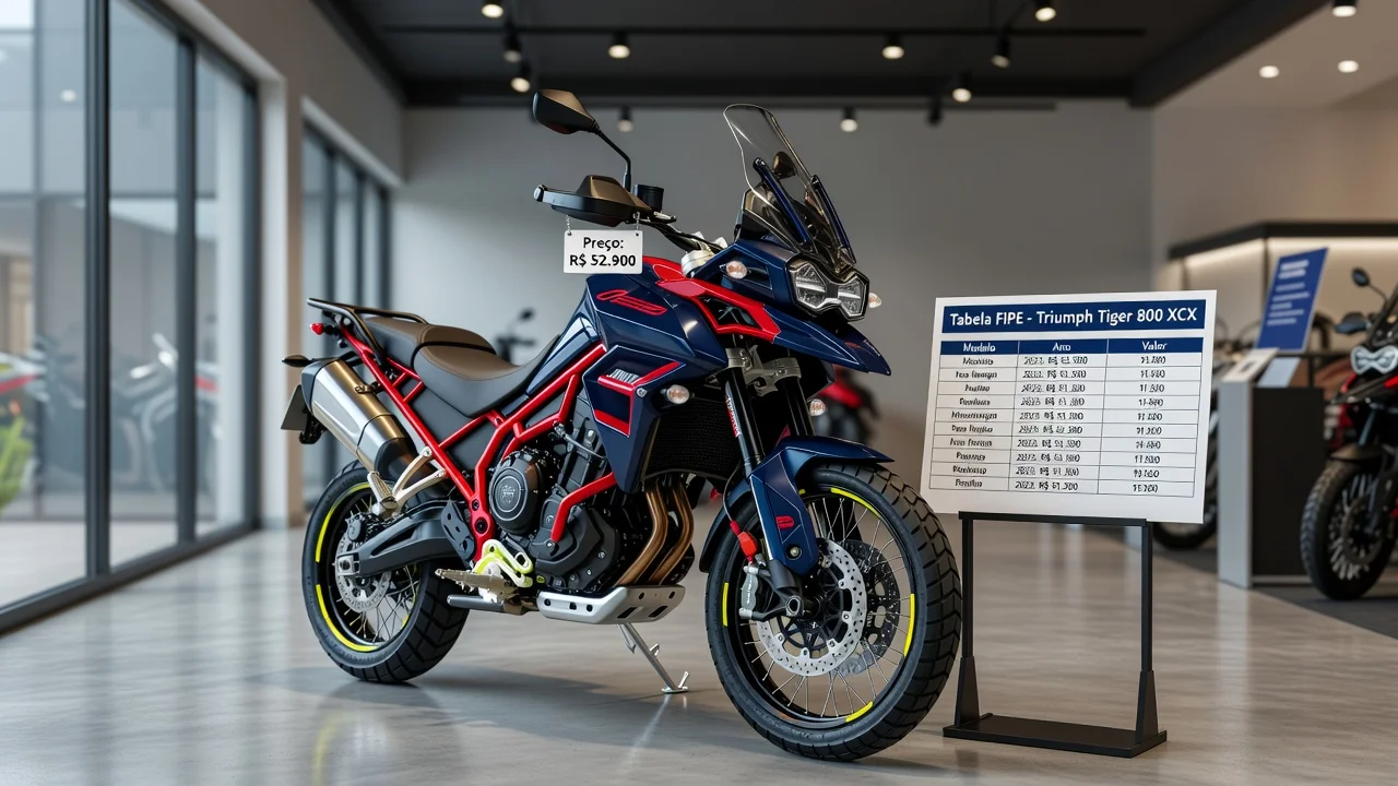 Tabela FIPE Tiger 800 XCX 2026: Preços por Ano e Como Consultar pela Placa