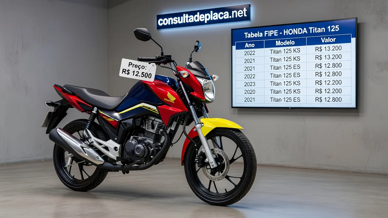 Tabela FIPE Titan 125 2004: Preço Atualizado e Quanto Vale