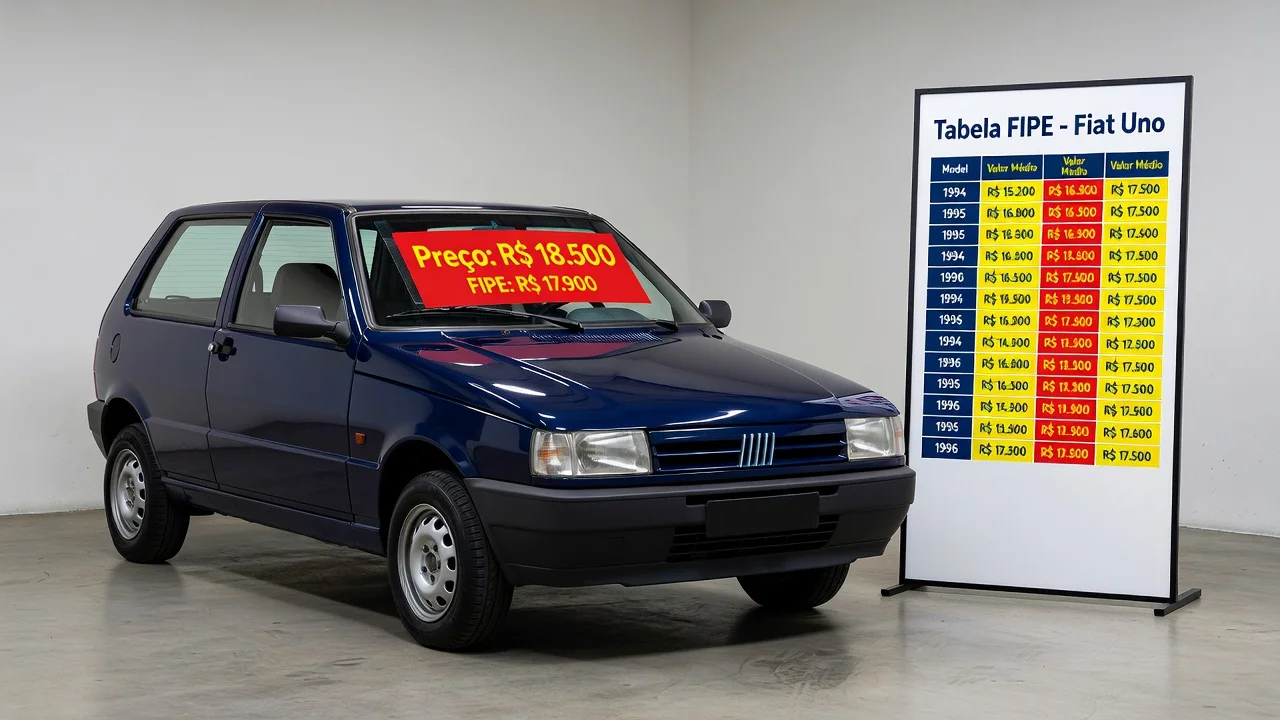 Tabela FIPE Uno 2012: Preço Atualizado e Quanto Vale