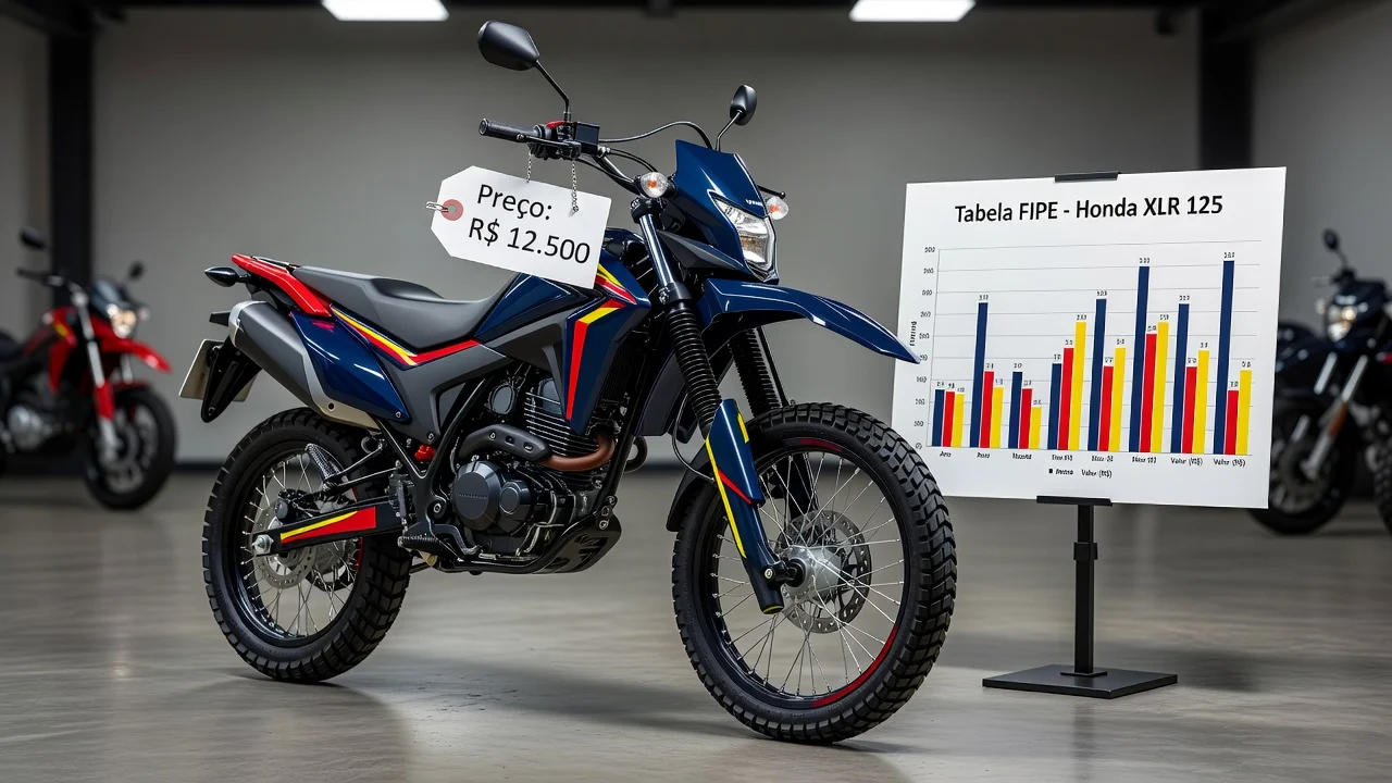 Tabela FIPE XLR 125 2026: Preços por Ano e Como Consultar pela Placa