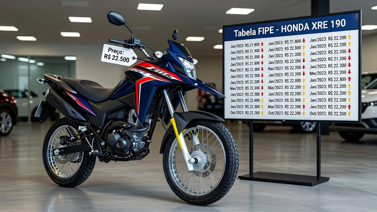 Tabela FIPE Xre 190 2017: Preço Atualizado e Quanto Vale