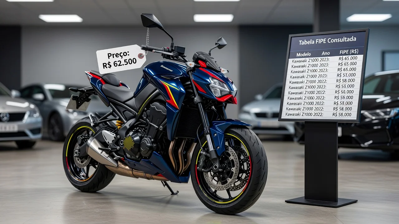 Tabela FIPE Z1000 2026: Preços por Ano e Como Consultar pela Placa