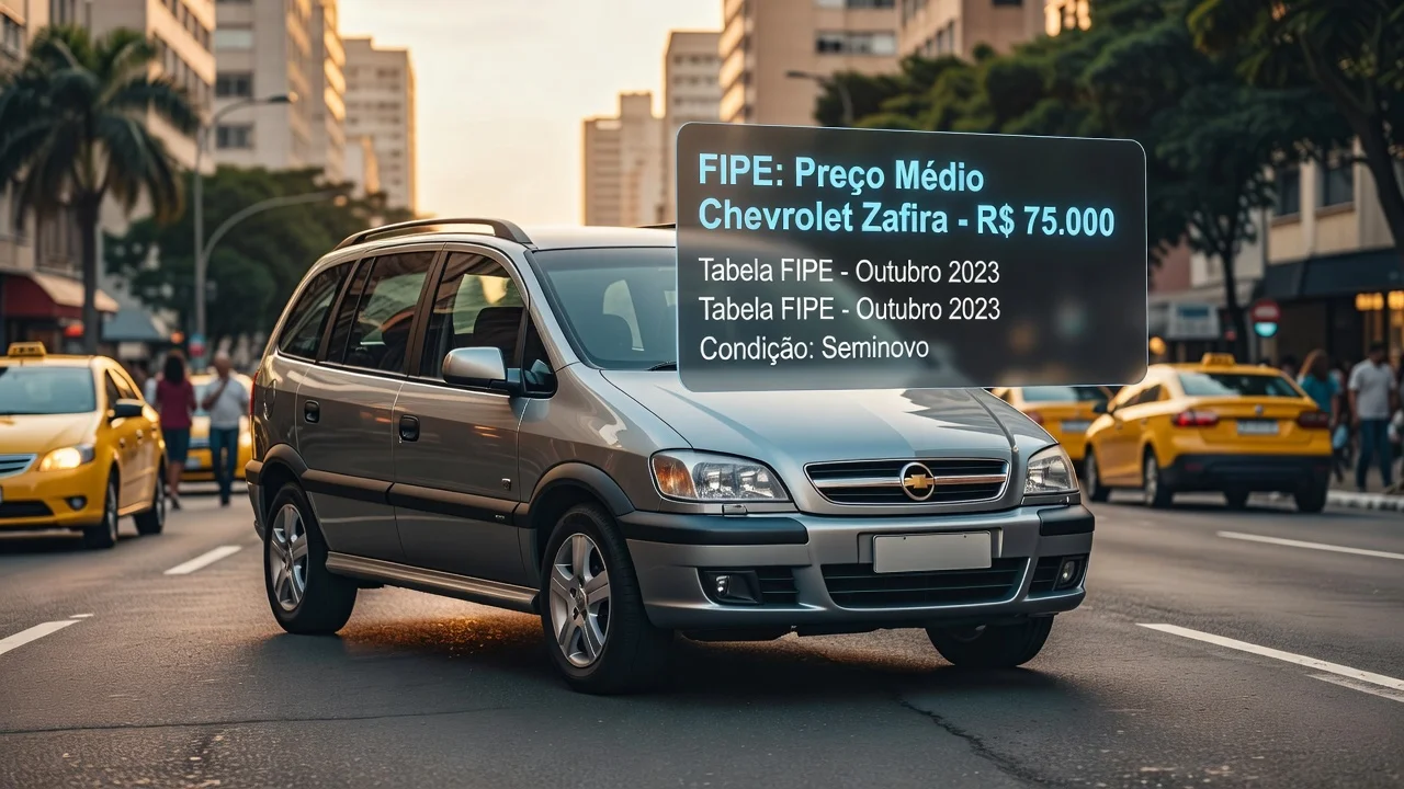 Tabela FIPE Zafira (Chevrolet): Preços 2026 por Ano e Versão