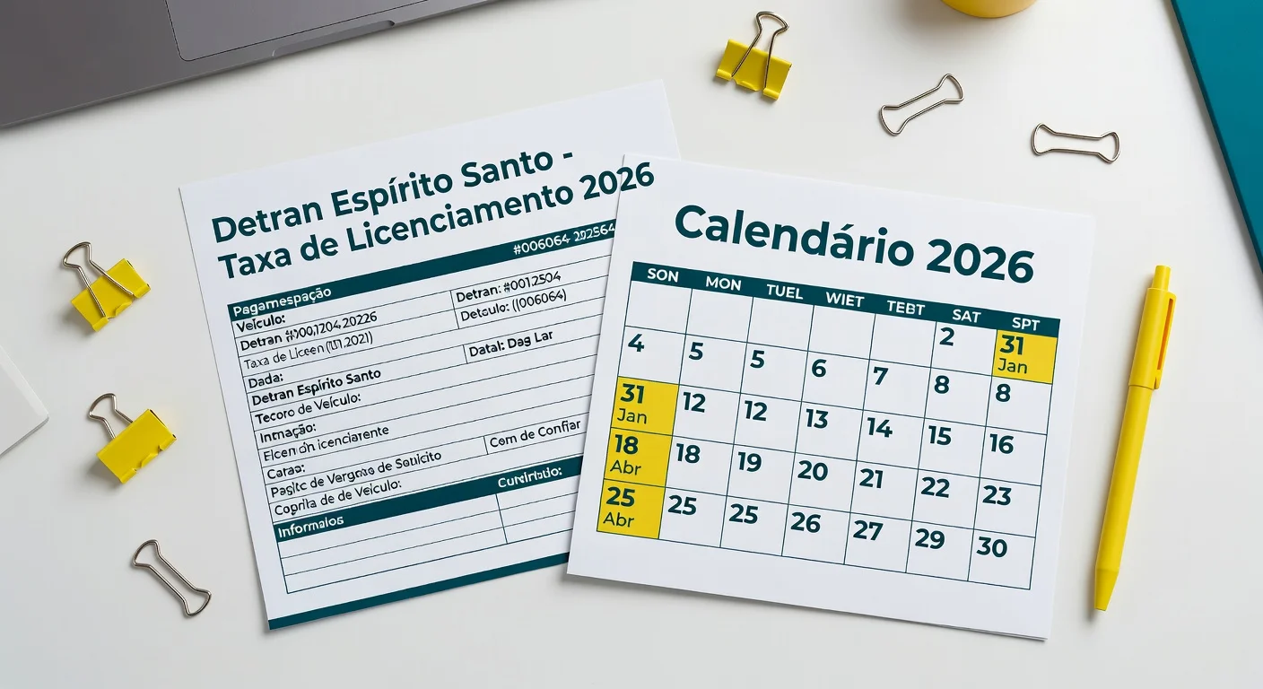 Taxa de Licenciamento ES 2026: Valor e Como Pagar