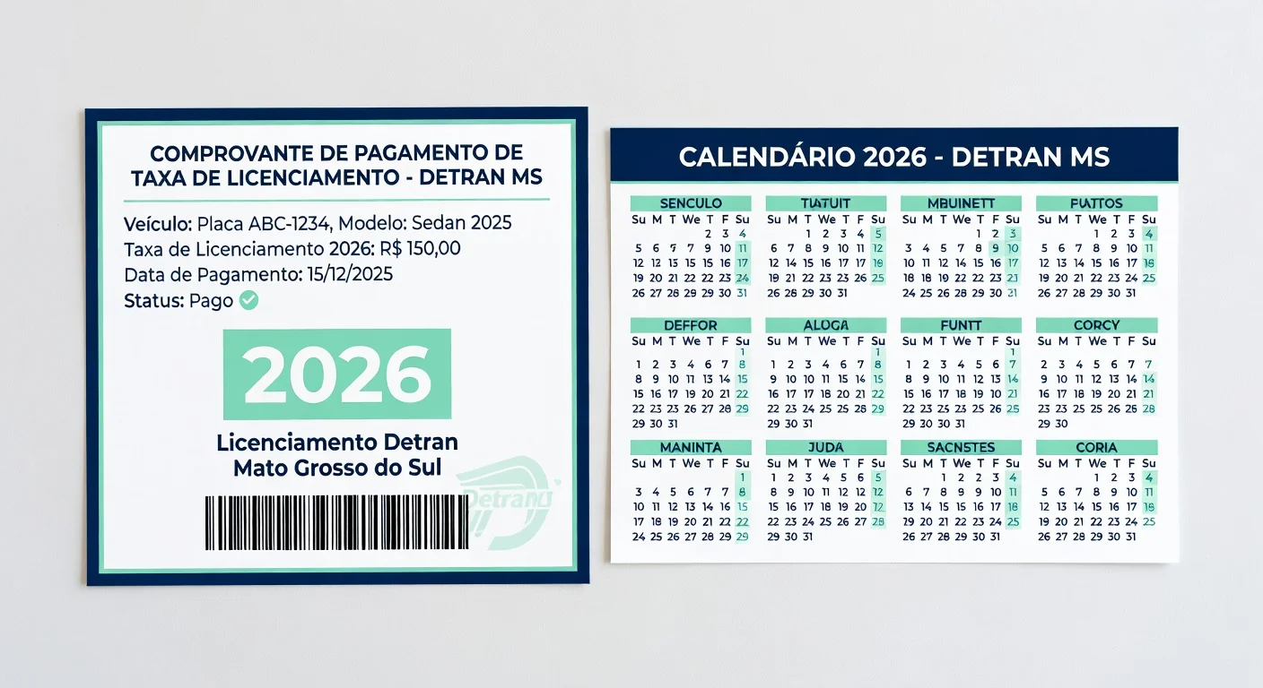Taxa de Licenciamento MS 2026: Valor e Como Pagar