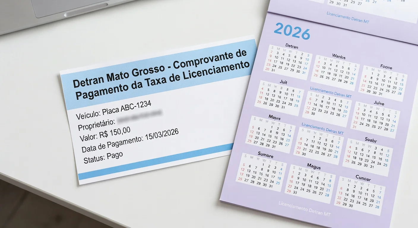 Taxa de Licenciamento MT 2026: Valor e Como Pagar