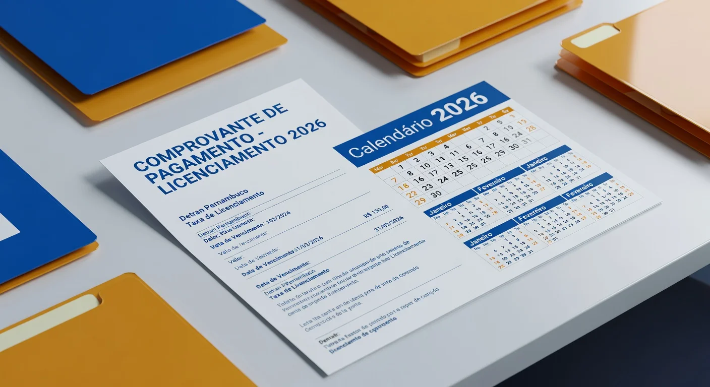 Taxa de Licenciamento PE 2026: Valor e Como Pagar