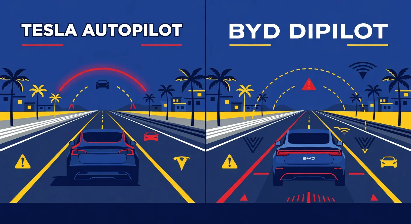 Tesla Autopilot vs BYD DiPilot (God Eye): Qual ADAS é Melhor? (2026)