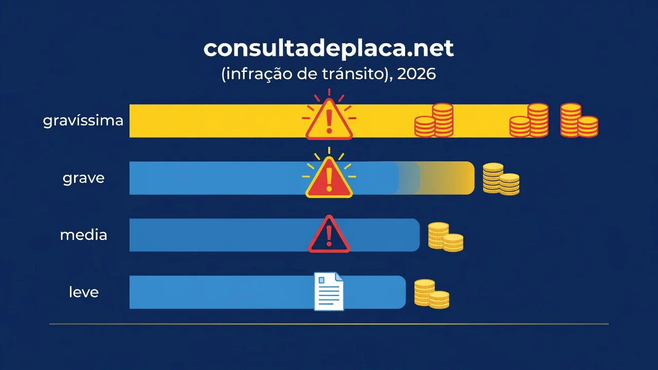 Tipos de Infracao de Transito: Valores e Pontos 2026