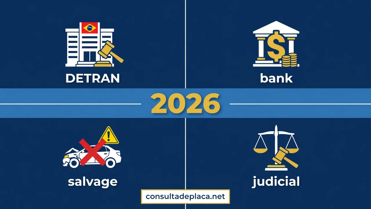Tipos de Leilao de Veiculos: DETRAN, Financeira, Sinistro 2026