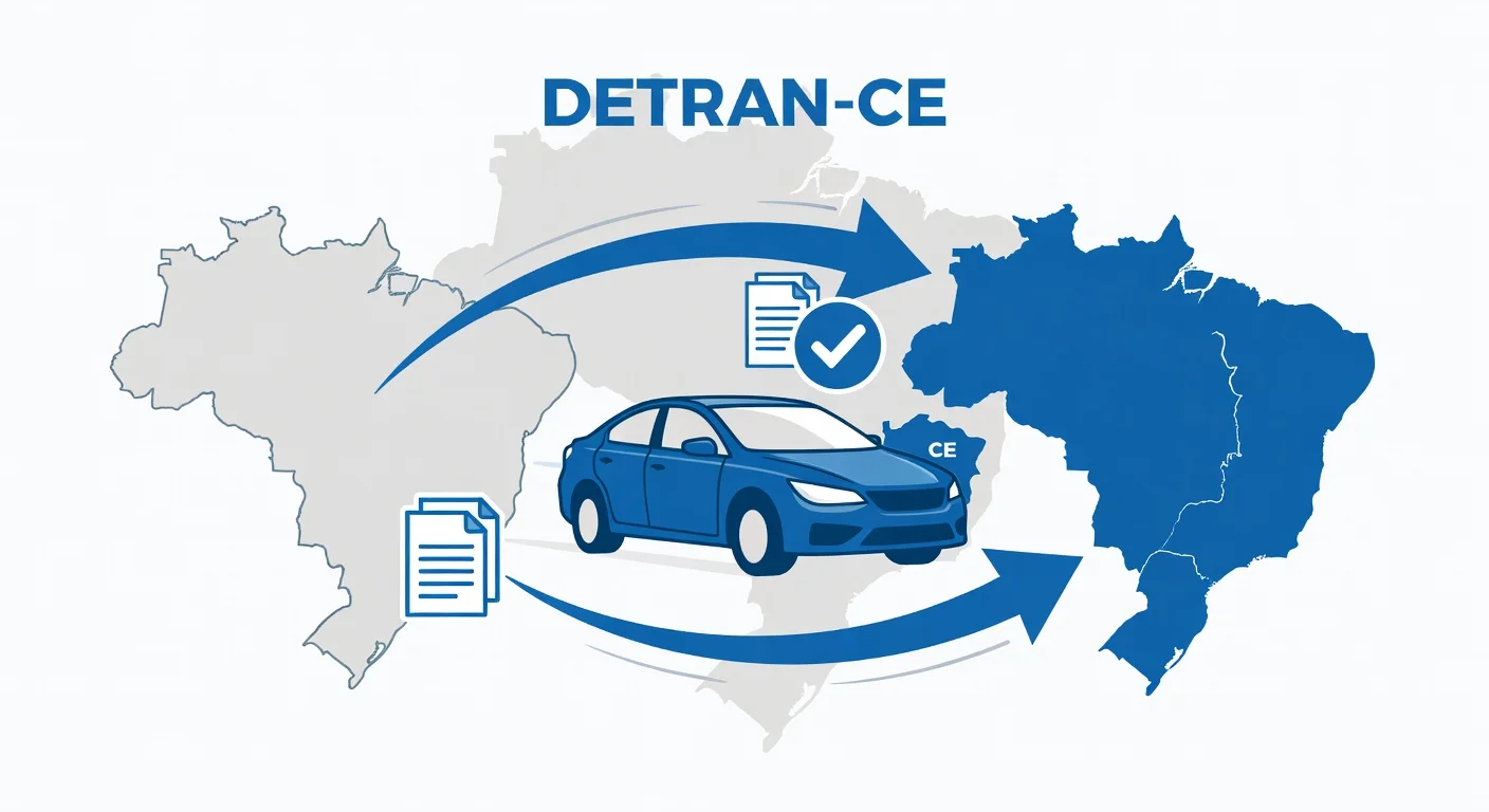 Transferência de Veículo entre Estados CE: Documentos e Passo a Passo no DETRAN-CE 2026