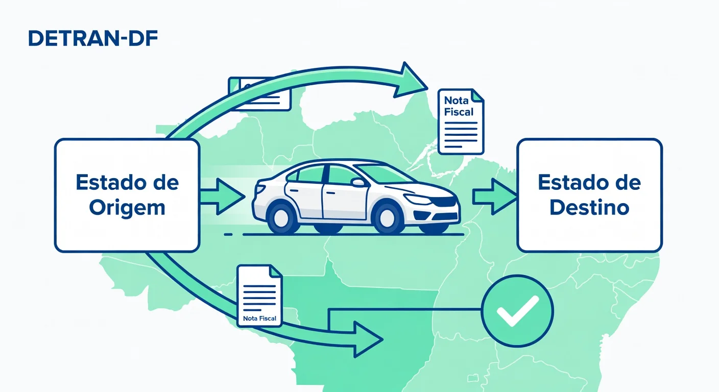 Transferência de Veículo entre Estados DF: Documentos e Passo a Passo no DETRAN-DF 2026