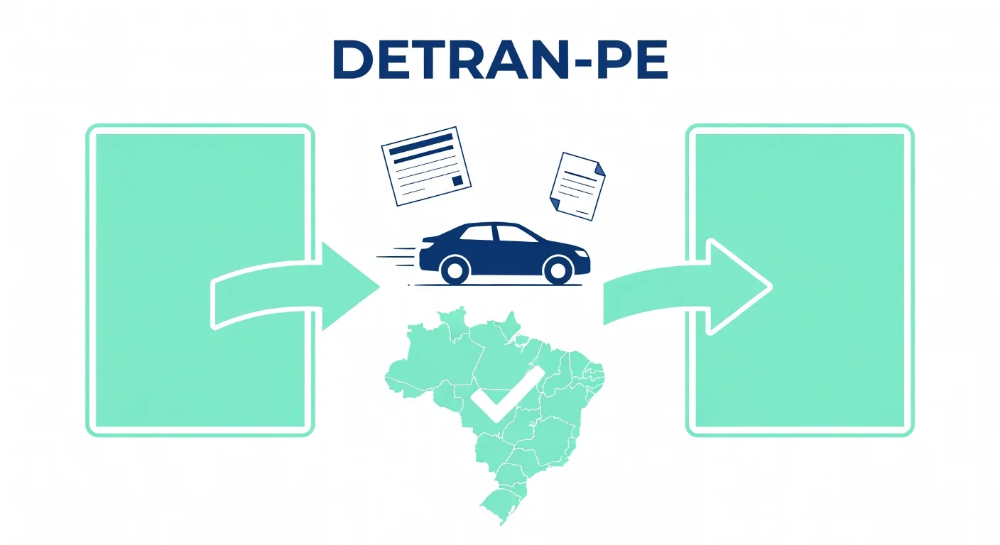 Transferência de Veículo entre Estados PE: Documentos e Passo a Passo no DETRAN-PE 2026