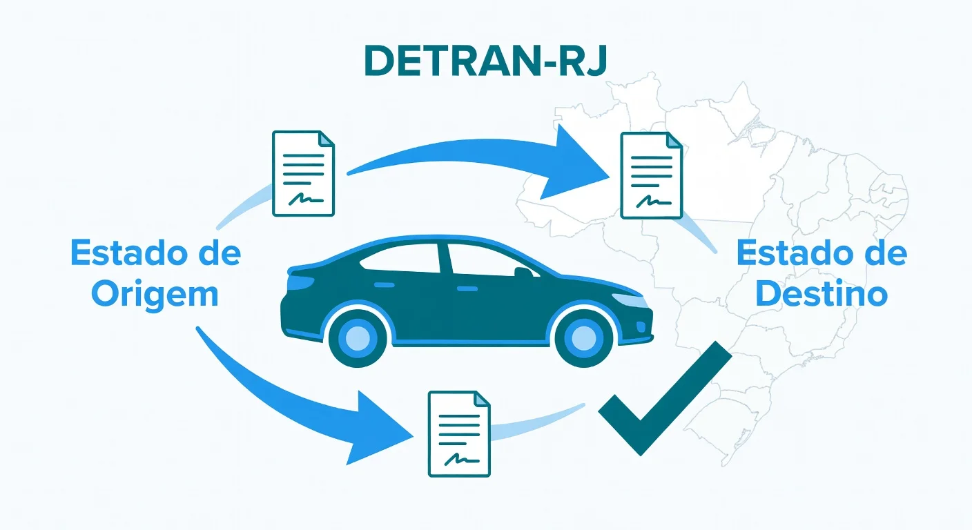 Transferência de Veículo entre Estados RJ: Documentos e Passo a Passo no DETRAN-RJ 2026