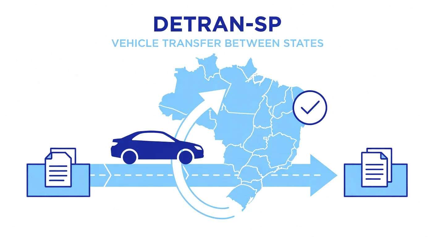 Transferência de Veículo entre Estados SP: Documentos e Passo a Passo no DETRAN-SP 2026