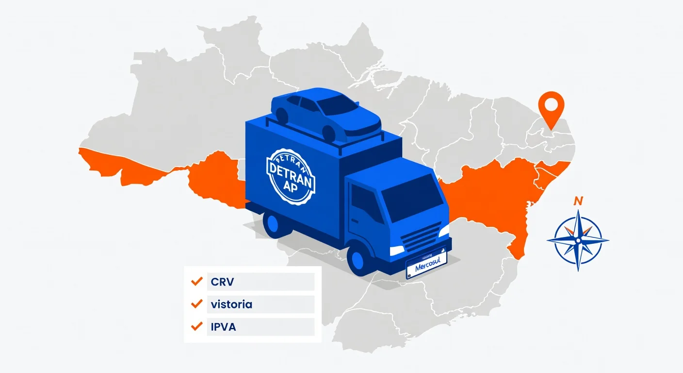 Transferir carro para Amapá 2026: documentos, taxas e passo a passo