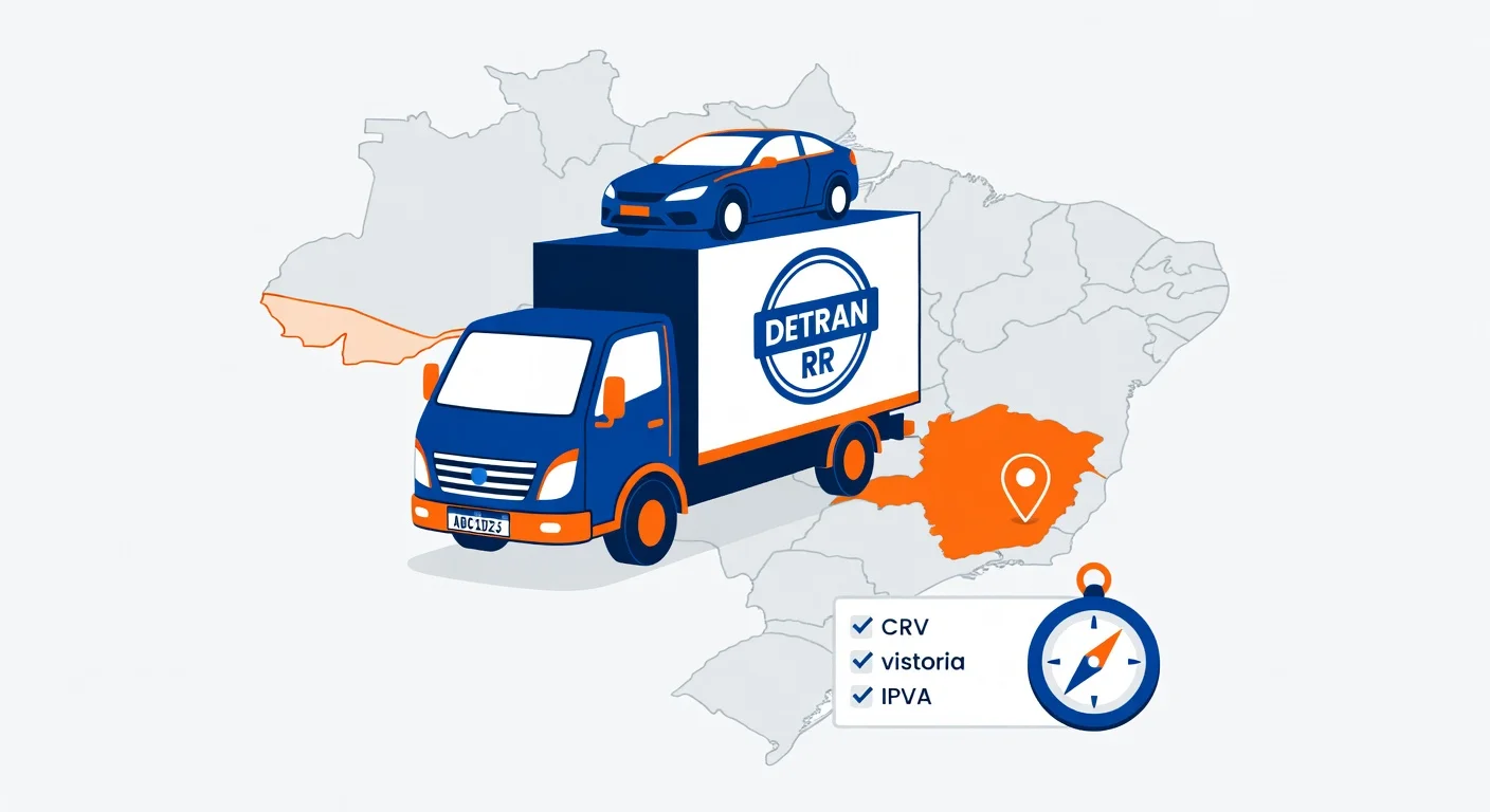 Transferir carro para Roraima 2026: documentos, taxas e passo a passo